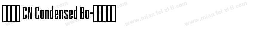 有愛鋭方 CN Condensed Bo字体转换